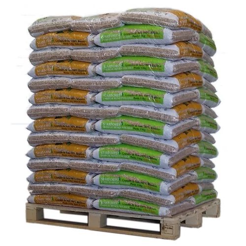 Pellets de Madera Starforest Premium (DINplus) – Palet 1050kg (70 sacos)